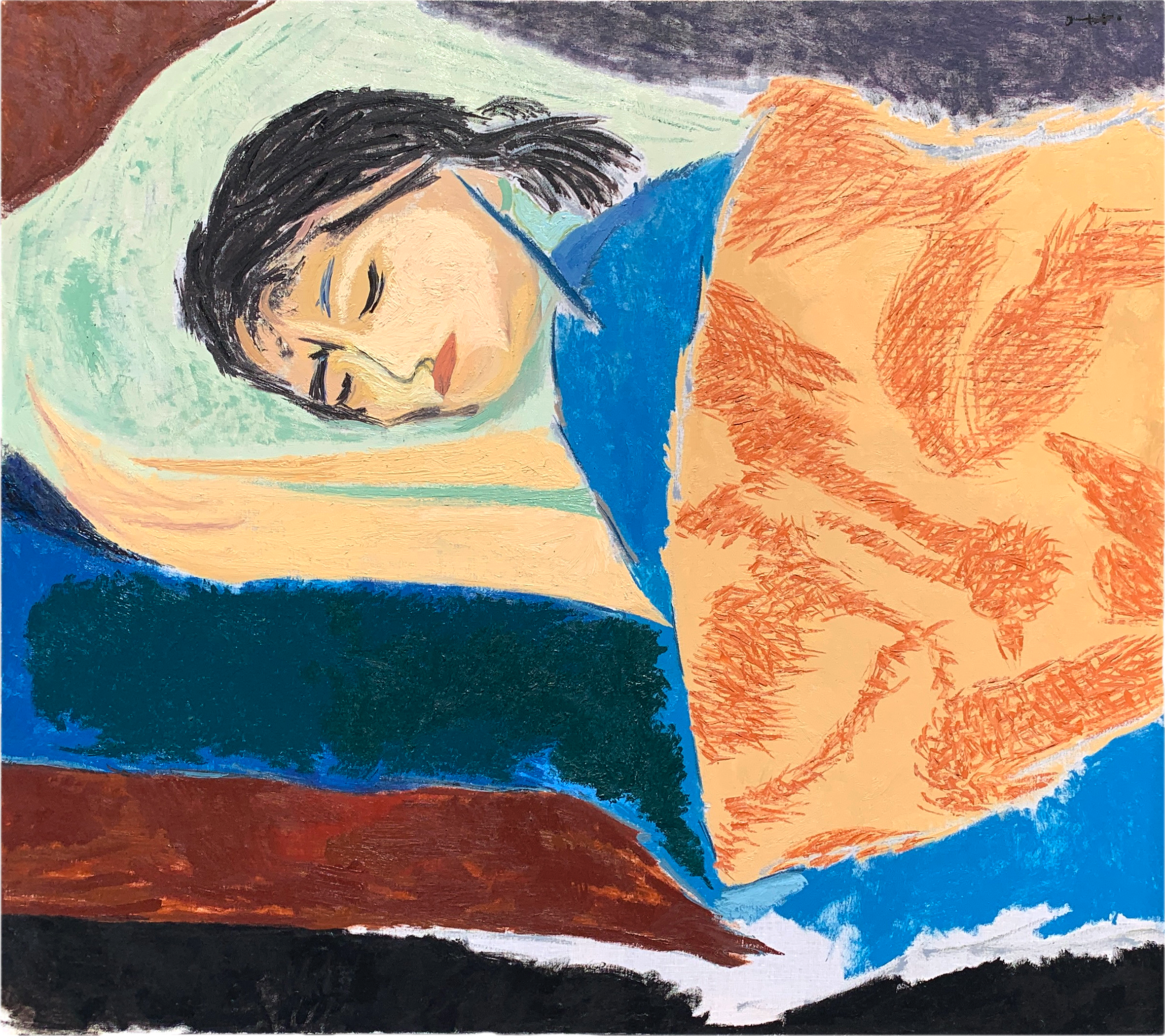 7july22ㅤㅤ29.11.22ㅤㅤoil on canvasㅤㅤ100x89 cmㅤㅤ39.3x35 in