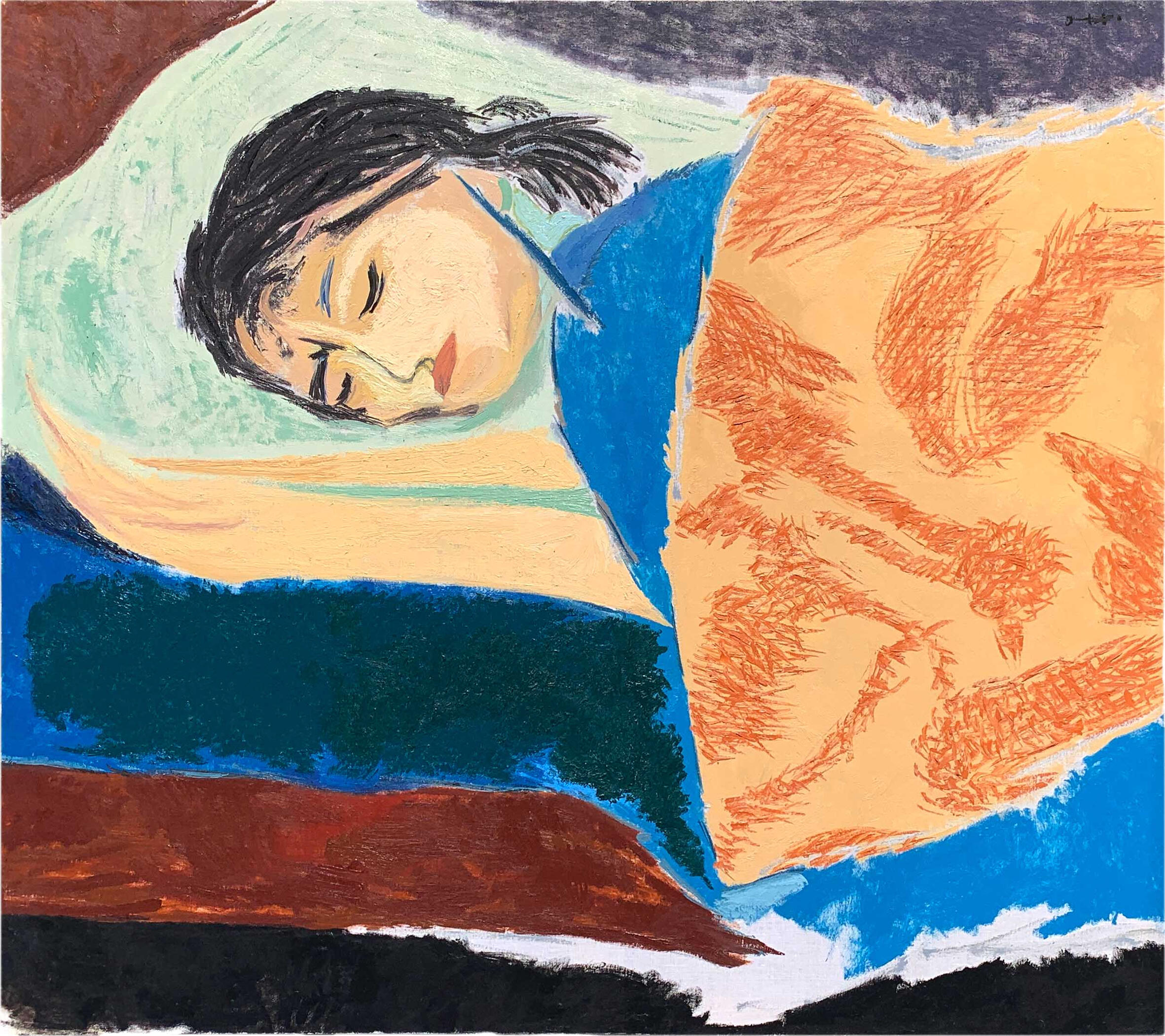 7july22, 29nov22 oil on canvas 39x35in 100x89cm